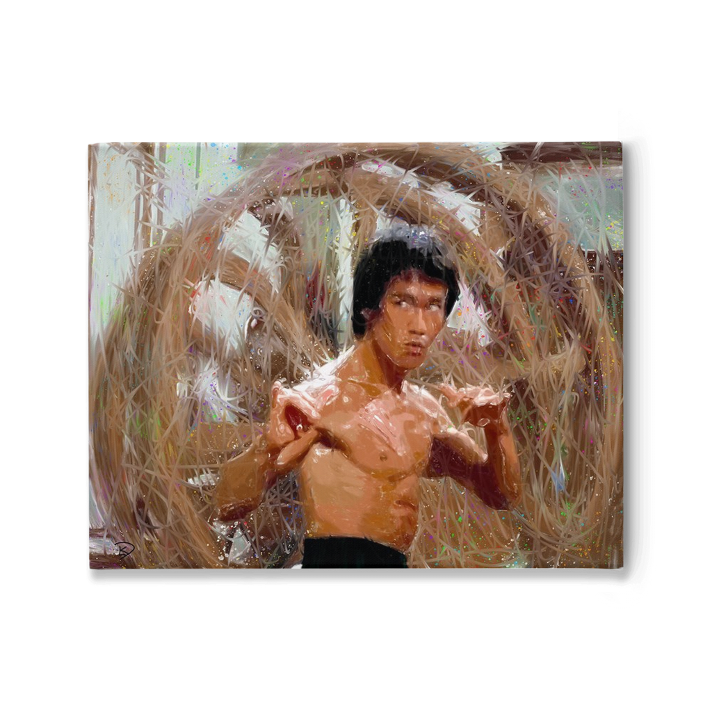 Bruce Lee Canvas Print - ALL Proceeds Donated to Bruce Lee Foundation