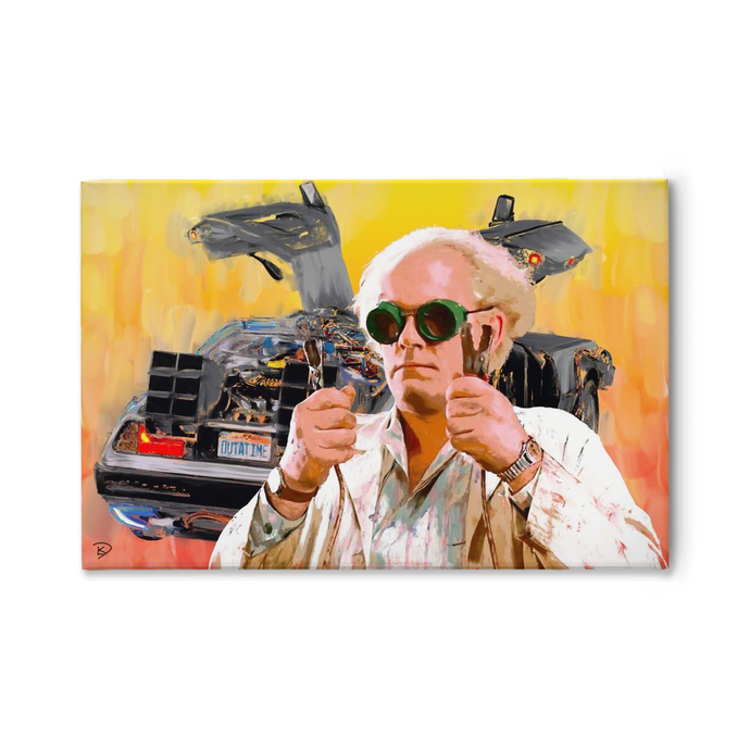 Back To The Future Canvas Print Doc Brown 