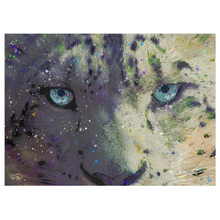 Load image into Gallery viewer, Snow Leopard Wall Tapestry &quot;Enjoy The Silence&quot;