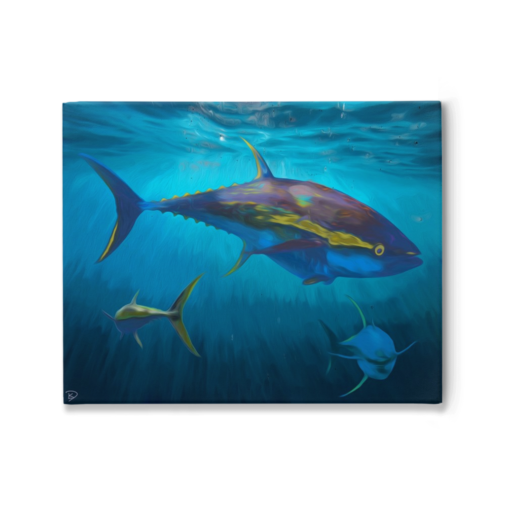 Yellowfin Tuna Canvas Print 