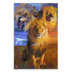Lion Canvas Print "Spiritual War"