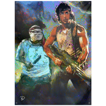 Load image into Gallery viewer, Danny Devito Rambo Wall Tapestry &quot;They Drew First Blood&quot;