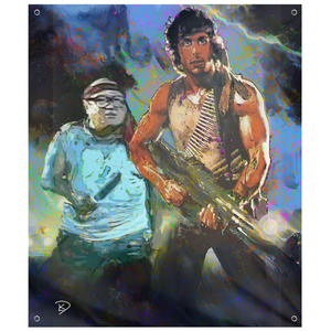 Danny Devito Rambo Wall Tapestry "They Drew First Blood"