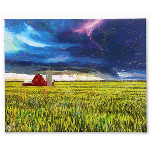Farmhouse Canvas Print "I Am The Storm"