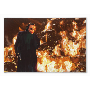 Joker Canvas Print "Everything Burns"
