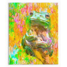 Load image into Gallery viewer, Peace Frog Canvas Print