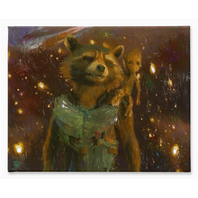 Load image into Gallery viewer, Rocket and Groot Canvas Print &quot;Groots Run Deep&quot;
