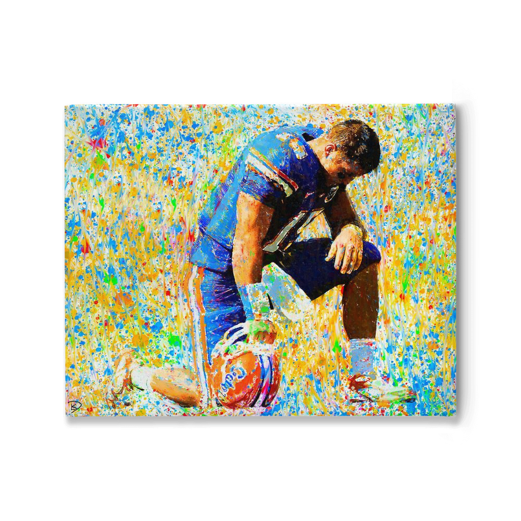 Tim Tebow Canvas Print - ALL Proceeds Donated to Tim Tebow Foundation