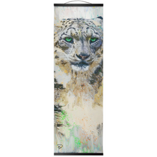 Load image into Gallery viewer, Snow Leopard Hanging Canvas Print &quot;Tip Of The Spear&quot;