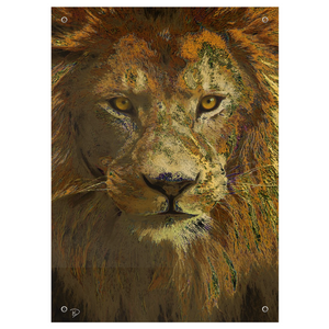 Lion Wall Tapestry "Lion No Doubt"