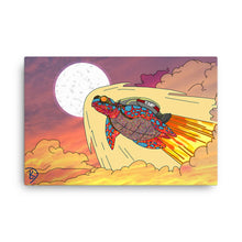 Load image into Gallery viewer, Turtle Canvas Print &quot;Turtle Moon&quot;