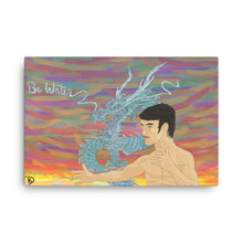 Load image into Gallery viewer, Bruce Lee Art Water Dragon Painting Print Dragon Wall Art