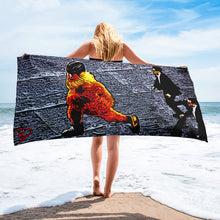 Load image into Gallery viewer, Gritty Beach Towel &quot;Streaking Gritty&quot;
