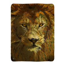 Load image into Gallery viewer, Lion Throw Blanket &quot;Lion No Doubt&quot;