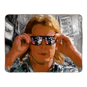 They Live Throw Blanket "Obey"