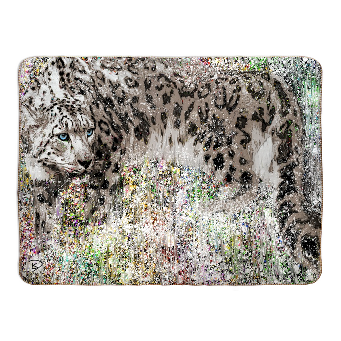 Snow Leopard Throw Blanket 