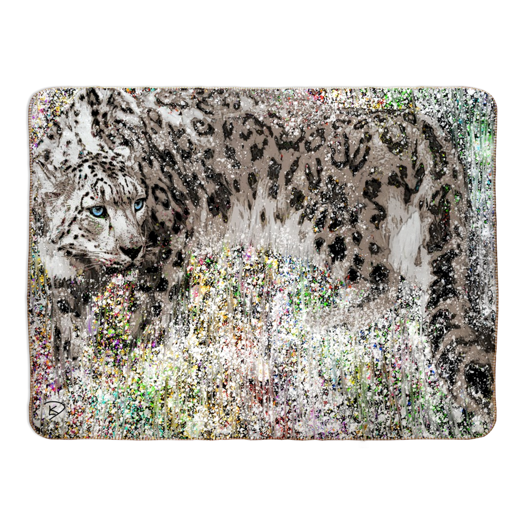Snow Leopard Throw Blanket 