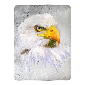 Bald Eagle Throw Blanket "Liberty"