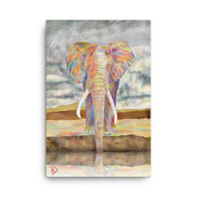 Load image into Gallery viewer, Elephant Canvas Print &quot;Elephant Reflection&quot;